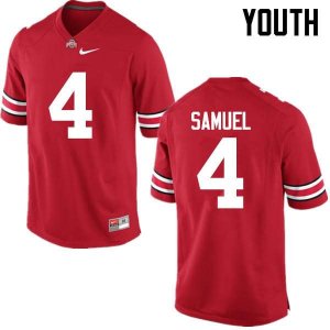 Youth Ohio State Buckeyes #4 Curtis Samuel Red Nike NCAA College Football Jersey Classic JLW6844PD